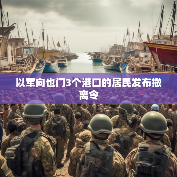 以军向也门3个港口的居民发布撤离令