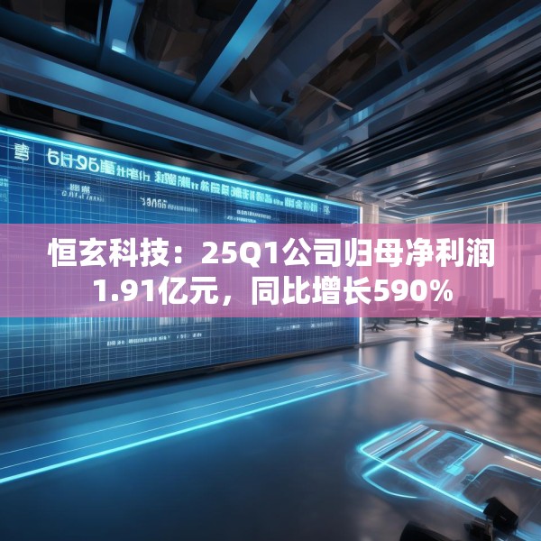 恒玄科技：25Q1公司归母净利润1.91亿元，同比增长590%