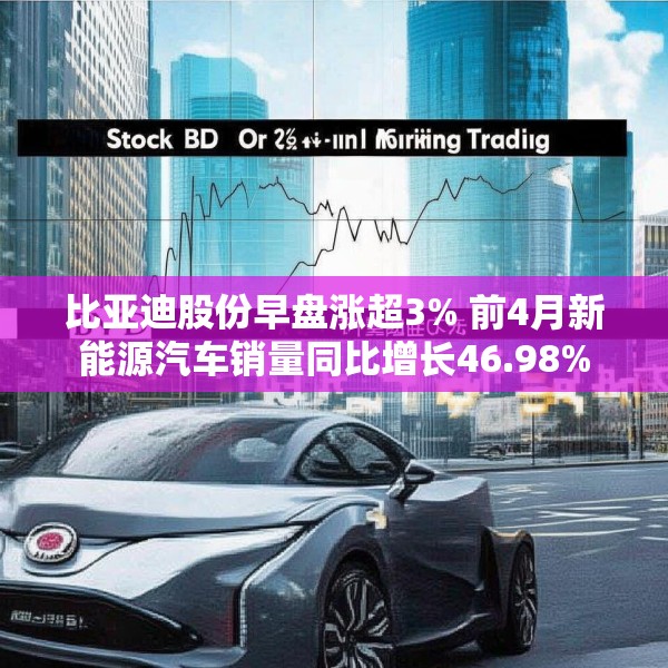 比亚迪股份早盘涨超3% 前4月新能源汽车销量同比增长46.98%