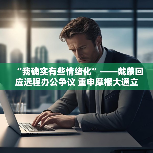 “我确实有些情绪化”——戴蒙回应远程办公争议 重申摩根大通立场不变