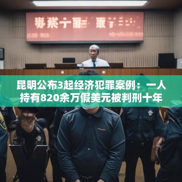 昆明公布3起经济犯罪案例：一人持有820余万假美元被判刑十年