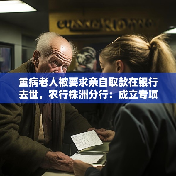 重病老人被要求亲自取款在银行去世，农行株洲分行：成立专项工作组、配合警方调查