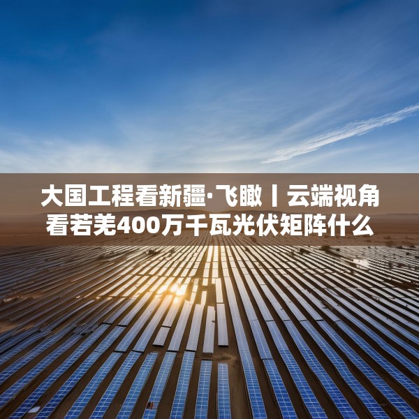 大国工程看新疆·飞瞰丨云端视角看若羌400万千瓦光伏矩阵什么样