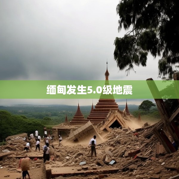 缅甸发生5.0级地震