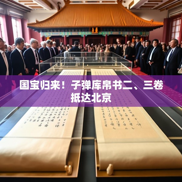 国宝归来！子弹库帛书二、三卷抵达北京
