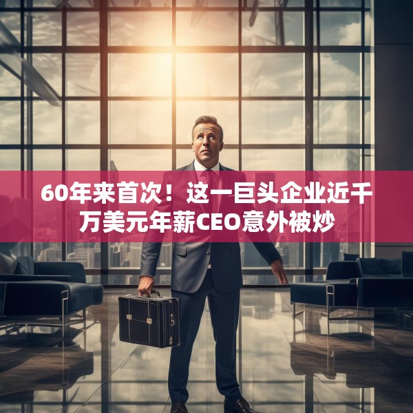 60年来首次！这一巨头企业近千万美元年薪CEO意外被炒