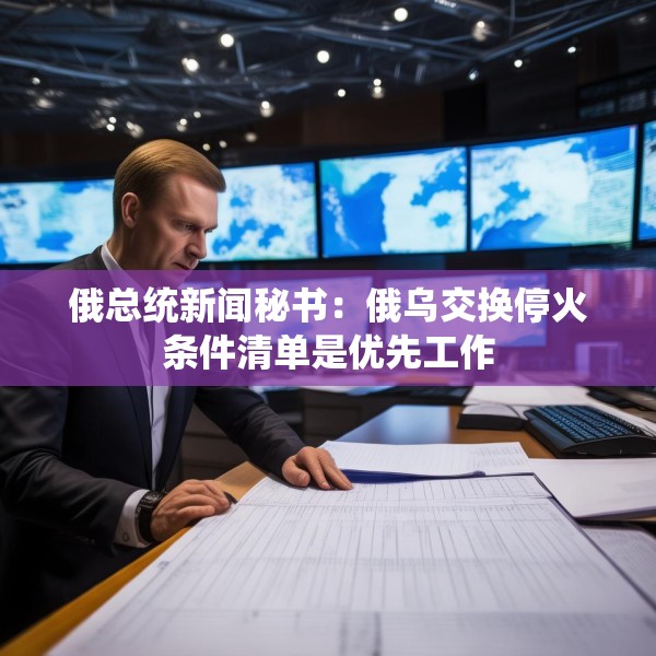 俄总统新闻秘书：俄乌交换停火条件清单是优先工作