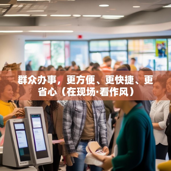 群众办事，更方便、更快捷、更省心（在现场·看作风）