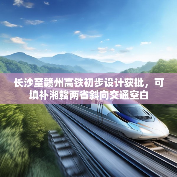 长沙至赣州高铁初步设计获批，可填补湘赣两省斜向交通空白