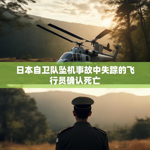 日本自卫队坠机事故中失踪的飞行员确认死亡
