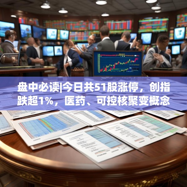 盘中必读|今日共51股涨停，创指跌超1%，医药、可控核聚变概念逆势走高