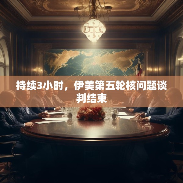 持续3小时，伊美第五轮核问题谈判结束