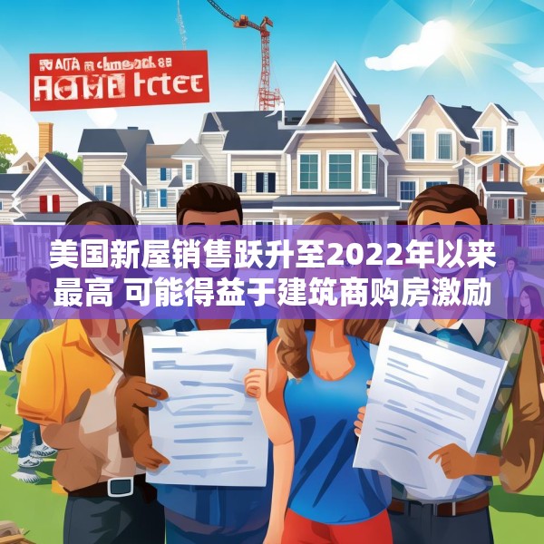 美国新屋销售跃升至2022年以来最高 可能得益于建筑商购房激励