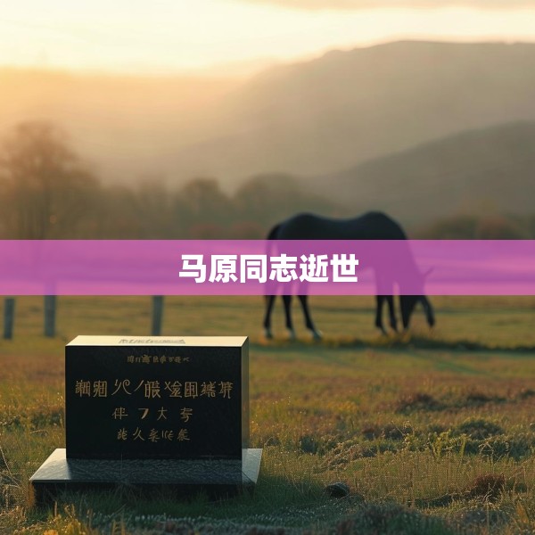 马原同志逝世