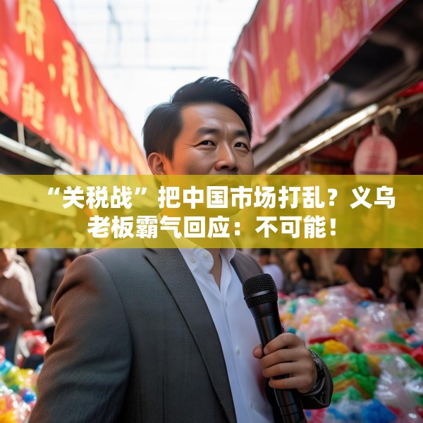 “关税战”把中国市场打乱？义乌老板霸气回应：不可能！