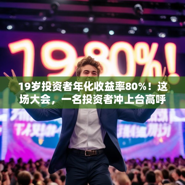 19岁投资者年化收益率80%！这场大会，一名投资者冲上台高呼“我一定会成功的”！