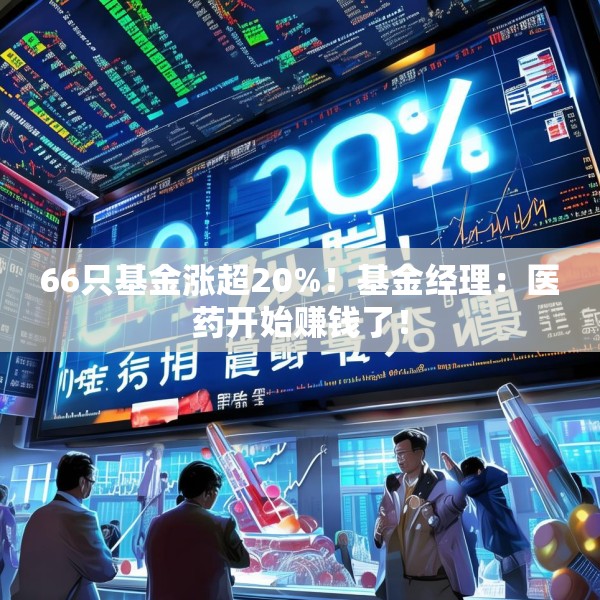 66只基金涨超20%！基金经理：医药开始赚钱了！