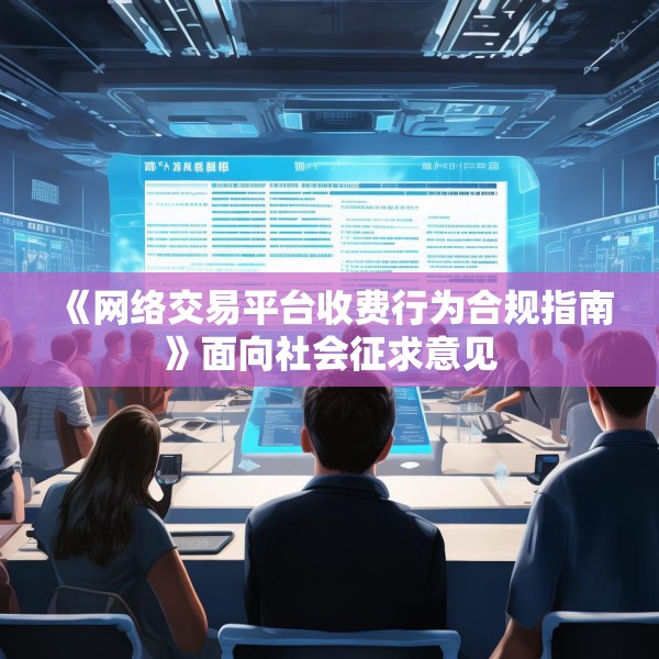 《网络交易平台收费行为合规指南》面向社会征求意见