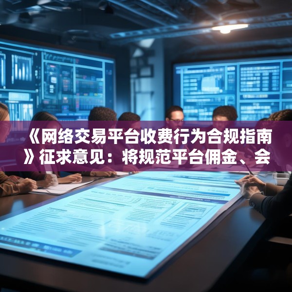 《网络交易平台收费行为合规指南》征求意见：将规范平台佣金、会员费等收费行为