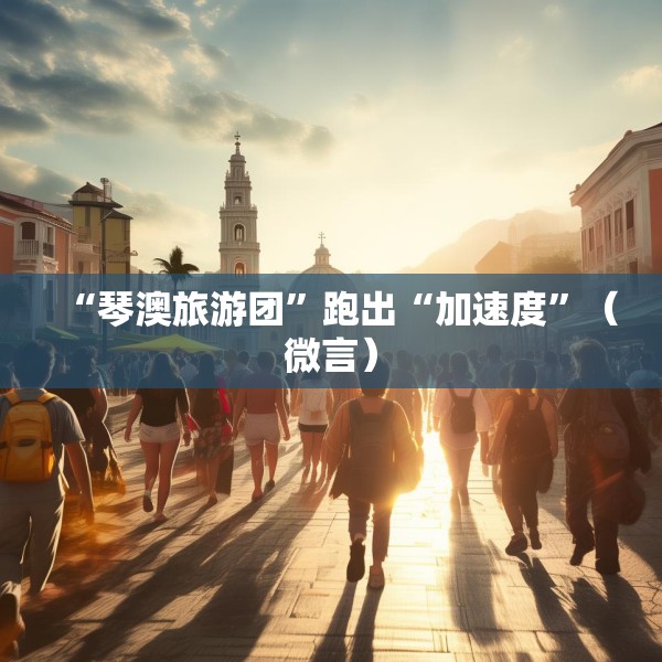 “琴澳旅游团”跑出“加速度”（微言）