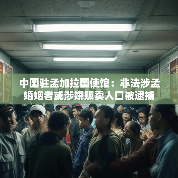 中国驻孟加拉国使馆：非法涉孟婚姻者或涉嫌贩卖人口被逮捕