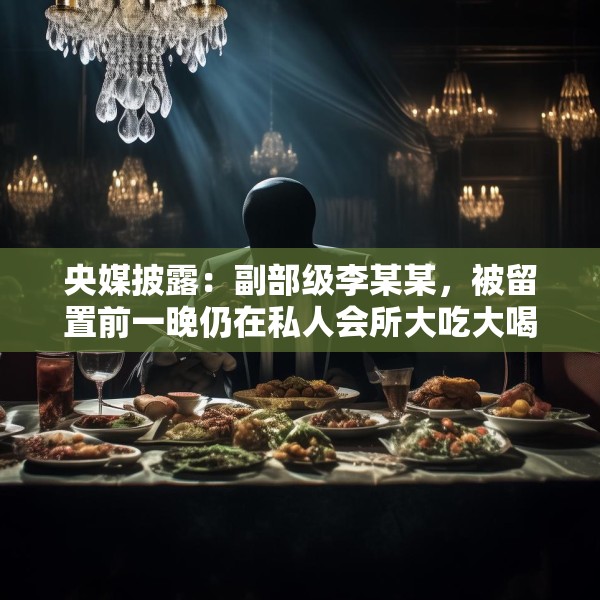 央媒披露：副部级李某某，被留置前一晚仍在私人会所大吃大喝