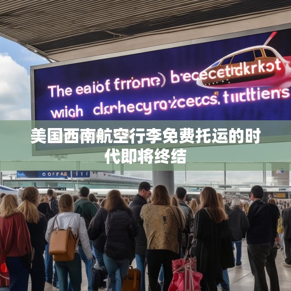 美国西南航空行李免费托运的时代即将终结