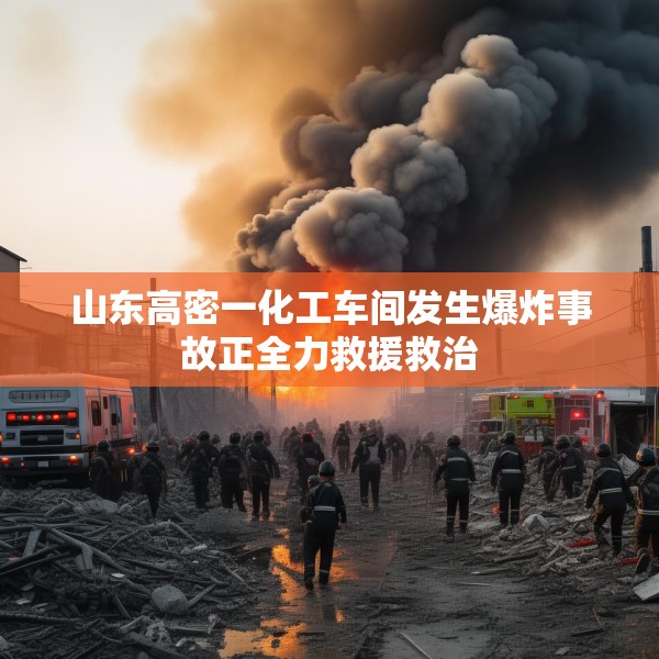 山东高密一化工车间发生爆炸事故正全力救援救治