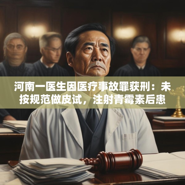 河南一医生因医疗事故罪获刑：未按规范做皮试，注射青霉素后患者死亡