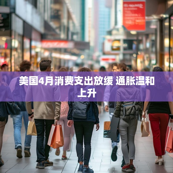美国4月消费支出放缓 通胀温和上升