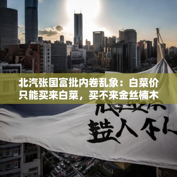 北汽张国富批内卷乱象：白菜价只能买来白菜，买不来金丝楠木