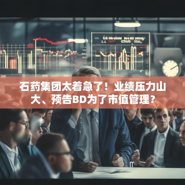 石药集团太着急了！业绩压力山大、预告BD为了市值管理？