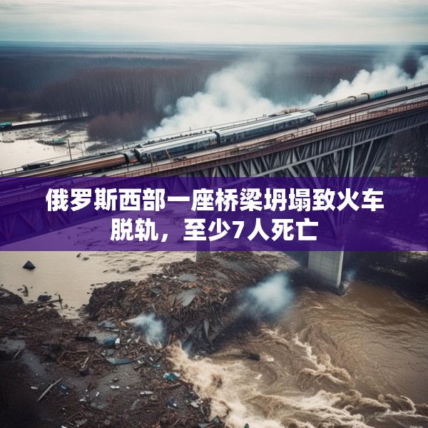 俄罗斯西部一座桥梁坍塌致火车脱轨，至少7人死亡