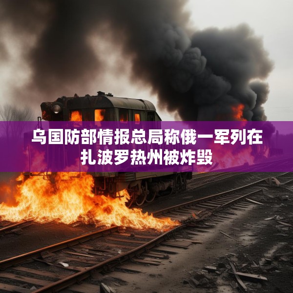 乌国防部情报总局称俄一军列在扎波罗热州被炸毁