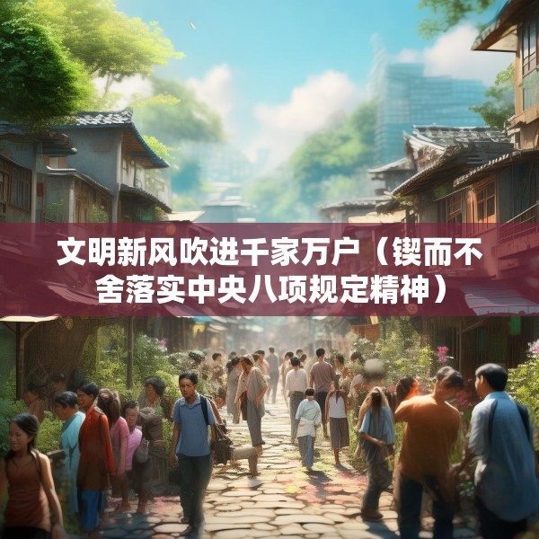 文明新风吹进千家万户（锲而不舍落实中央八项规定精神）
