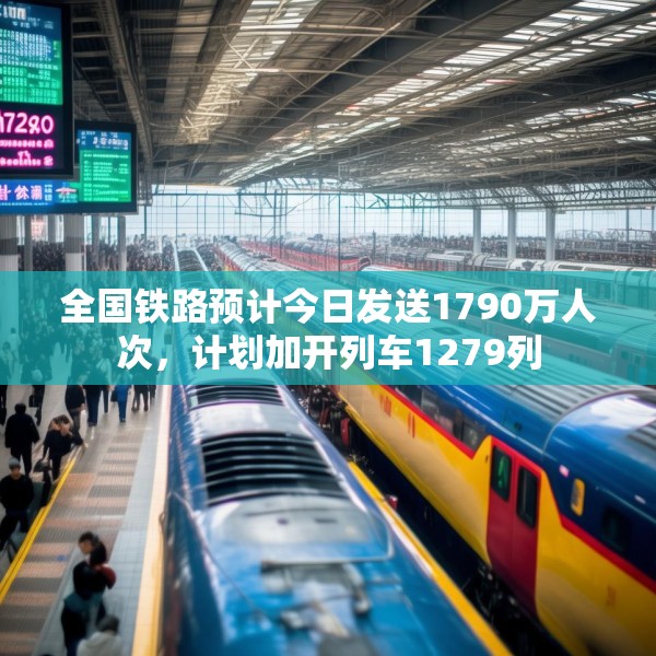 全国铁路预计今日发送1790万人次，计划加开列车1279列
