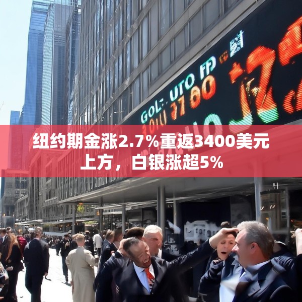 纽约期金涨2.7%重返3400美元上方，白银涨超5%