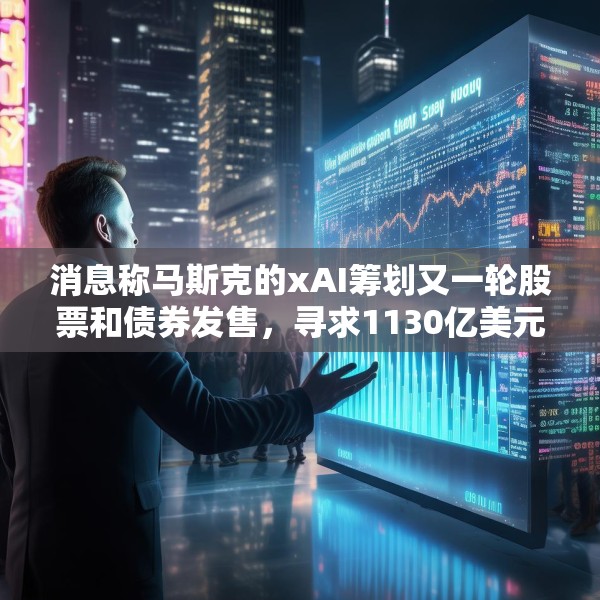 消息称马斯克的xAI筹划又一轮股票和债券发售，寻求1130亿美元估值