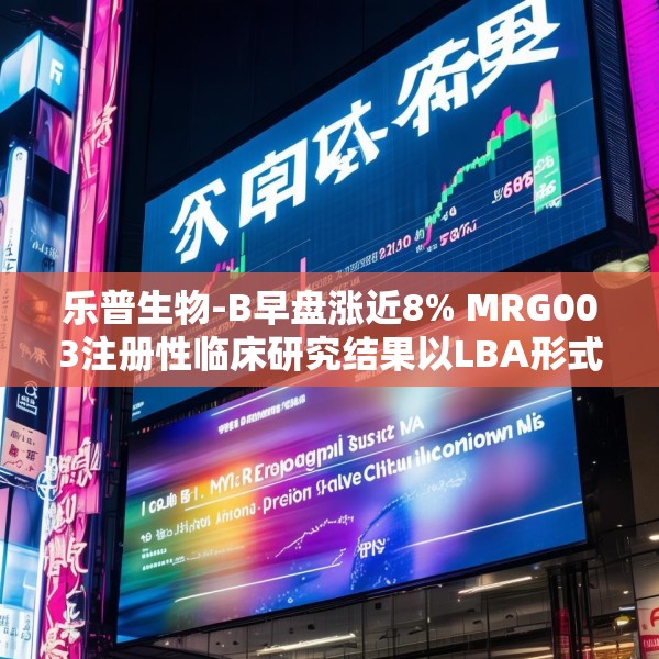 乐普生物-B早盘涨近8% MRG003注册性临床研究结果以LBA形式于ASCO年会上公布