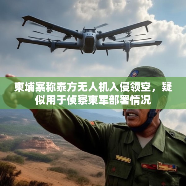 柬埔寨称泰方无人机入侵领空，疑似用于侦察柬军部署情况