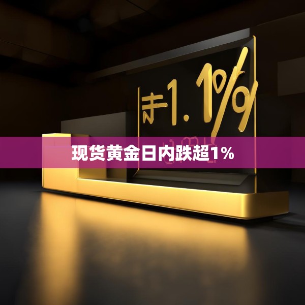 现货黄金日内跌超1%