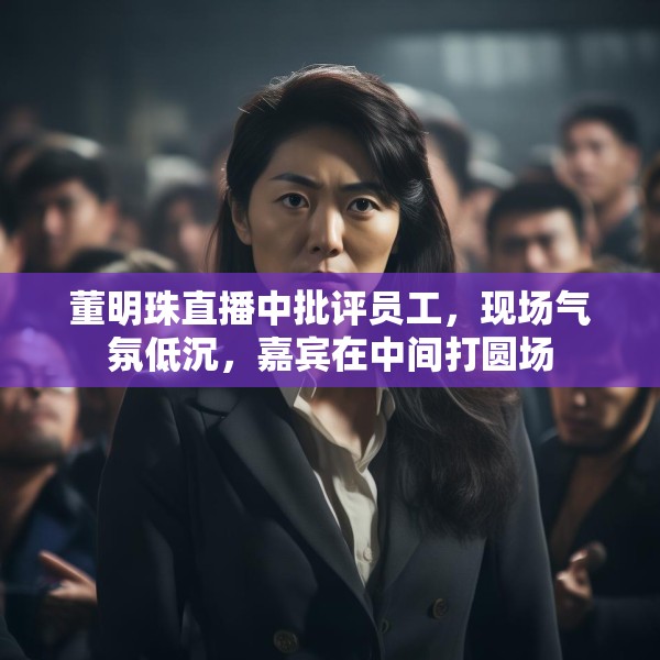 董明珠直播中批评员工，现场气氛低沉，嘉宾在中间打圆场