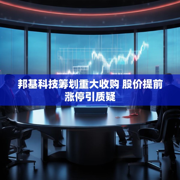 邦基科技筹划重大收购 股价提前涨停引质疑