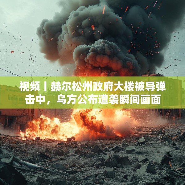 视频丨赫尔松州政府大楼被导弹击中，乌方公布遭袭瞬间画面
