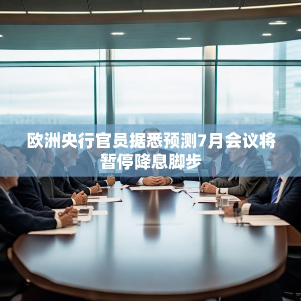 欧洲央行官员据悉预测7月会议将暂停降息脚步