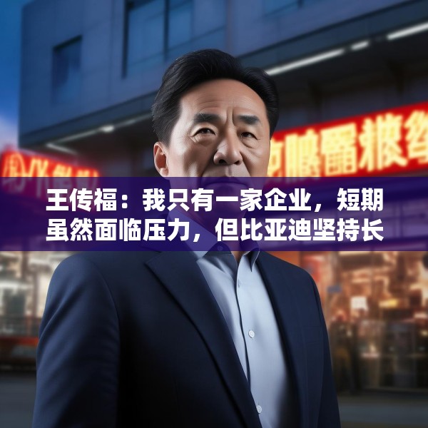 王传福：我只有一家企业，短期虽然面临压力，但比亚迪坚持长期主义，不会拉踩同行