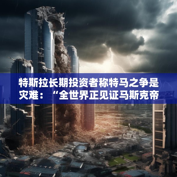 特斯拉长期投资者称特马之争是灾难：“全世界正见证马斯克帝国的瓦解”