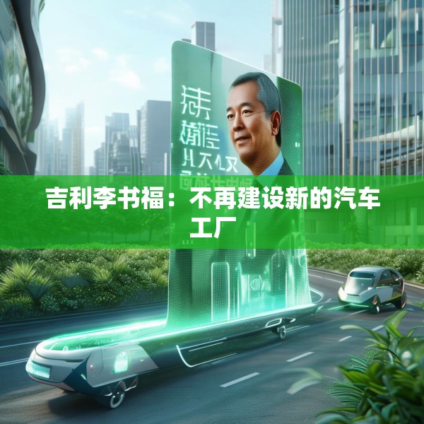 吉利李书福：不再建设新的汽车工厂