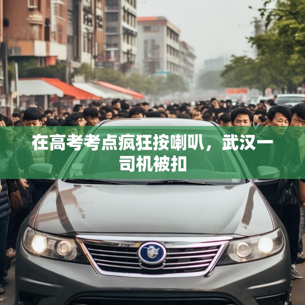 在高考考点疯狂按喇叭，武汉一司机被扣