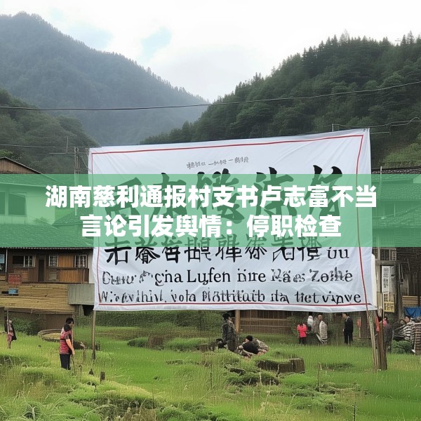 湖南慈利通报村支书卢志富不当言论引发舆情：停职检查